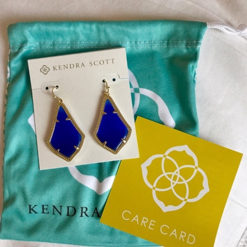 Kendra Scott Alex Earrings in Cobalt NWT